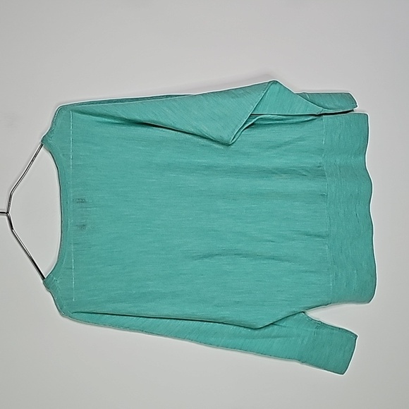 Cynthia Rowley medium teal long sleeve shirt - Picture 4 of 6